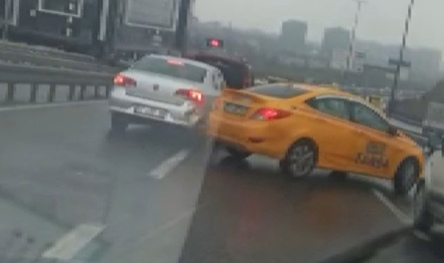 Tartıştığı sürücünün önünü kesti kazaya neden olup kaçtı