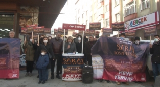 ARNAVUTKÖY'DE CHP'DEN ELEKTRİK ZAMMI TEPKİSİ 