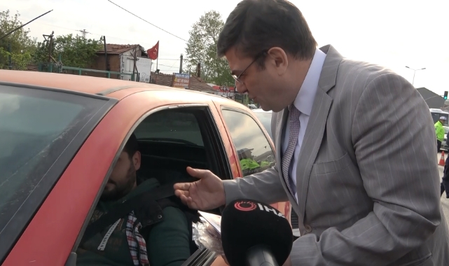 Arnavutköy'de emniyet kemeri uygulaması