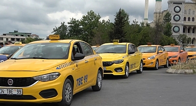 Arnavutköy'de taksiciler kontak kapattı