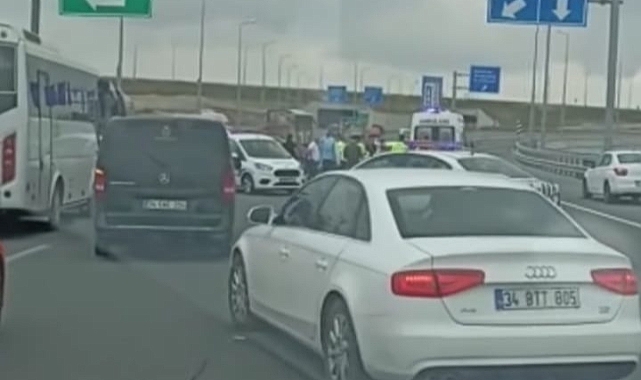 havalimanı yolunda feci trafik kazası