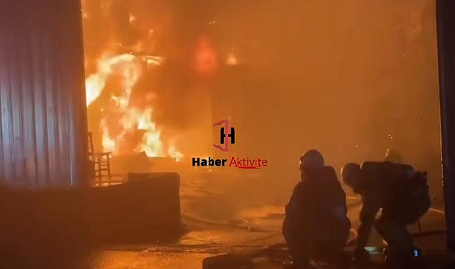 Hadımköy’de bulunan film platosunda başlayan yangın platoyu kısa sürede küle çevirdi.