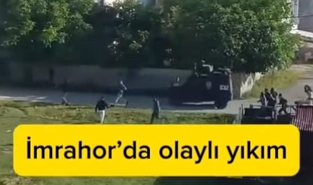 İmrahor’da günlerdir süren yıkım gerginliği bugün sabahın erken saatlerinde de devam ediyor